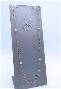 Collana perle ed anelle Ref. PE 022